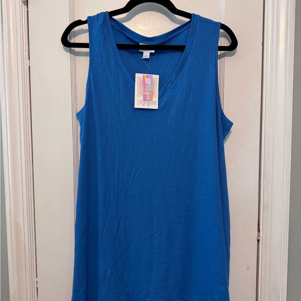 LuLaRoe Bright Blue Tank Top